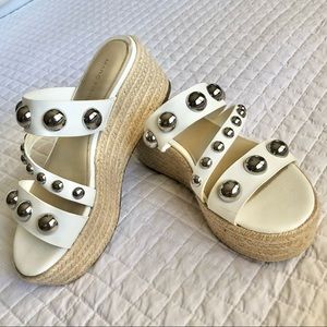 Marc Fisher espadrille studded platform sandal